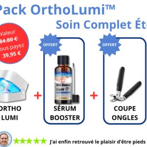 OrthoLumi - Anti Mycose à vous les pieds nus sur le sable.